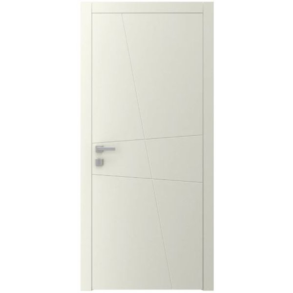 Двері міжкімнатні Ваші Двері AL 13 з фрезеруванням КРЕМ 