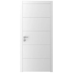 Двері міжкімнатні Ваші Двері AL 2 з фрезеруванням БІЛИЙ