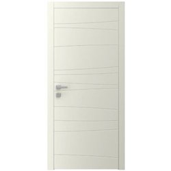 Двері міжкімнатні Ваші Двері AL 7 з фрезеруванням КРЕМ