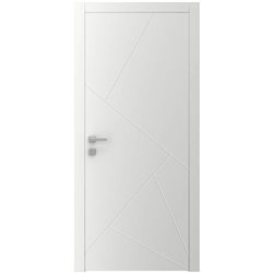 Двері міжкімнатні Ваші Двері AL 9 з фрезеруванням БІЛИЙ