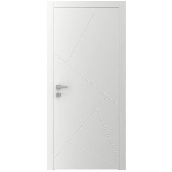 Двері міжкімнатні Ваші Двері AL 9 з фрезеруванням БІЛИЙ