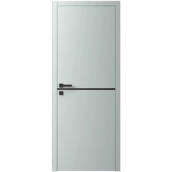 Двері міжкімнатні Ваші Двері Charm 1 NCS S 2002-B50G чорним молдингом