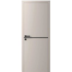 Двері міжкімнатні Ваші Двері Charm 1 NCS S 2002-Y50R  чорним молдингом