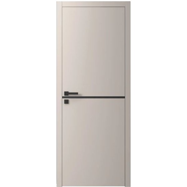 Двері міжкімнатні Ваші Двері Charm 1 NCS S 2002-Y50R  чорним молдингом