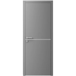 Двері міжкімнатні Ваші Двері Charm 1 RAL 7004 сірий молдинг  