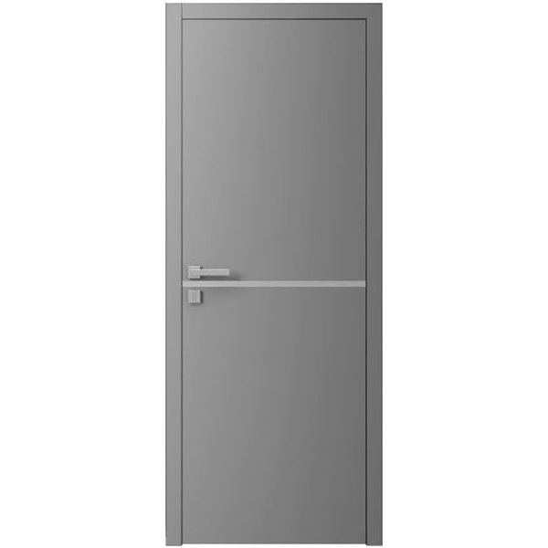 Двері міжкімнатні Ваші Двері Charm 1 RAL 7004 сірий молдинг  