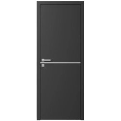 Двері міжкімнатні Ваші Двері Charm 1 Графіт сірий молдинг   