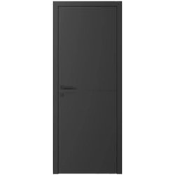 Двері міжкімнатні Ваші Двері Charm 1 Графіт чорним молдингом
