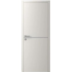 Двері міжкімнатні Ваші Двері Charm 1 Крем сірий молдинг 