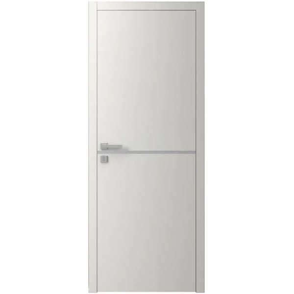 Двері міжкімнатні Ваші Двері Charm 1 Крем сірий молдинг 