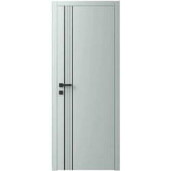 Двері міжкімнатні Ваші Двері Charm 10 NCS S 2002-B50G чорним молдингом