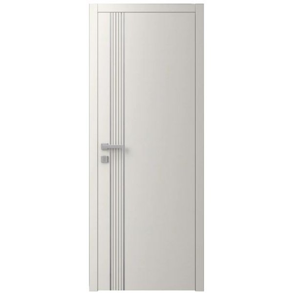 Двері міжкімнатні Ваші Двері Charm 10 Крем сірий молдинг  