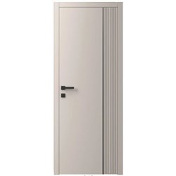 Двері міжкімнатні Ваші Двері Charm 11 NCS S 2002-Y50R чорним молдингом 