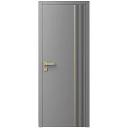 Двері міжкімнатні Ваші Двері Charm 10 RAL 7004 золотий молдинг