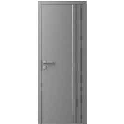 Двері міжкімнатні Ваші Двері Charm 11 RAL 7004 сірий молдинг  