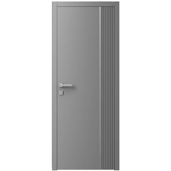 Двері міжкімнатні Ваші Двері Charm 11 RAL 7004 сірий молдинг  