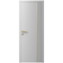 Двері міжкімнатні Ваші Двері Charm 11 RAL 7047 золотий молдинг