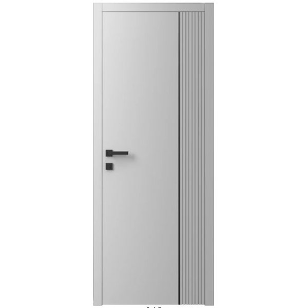 Двері міжкімнатні Ваші Двері Charm 11 RAL 7047  чорним молдингом