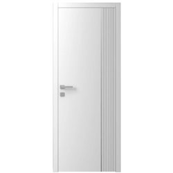Двері міжкімнатні Ваші Двері Charm 11 Білий сірий молдинг  