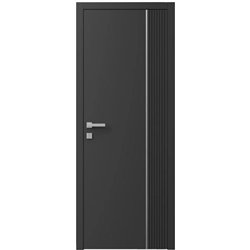 Двері міжкімнатні Ваші Двері Charm 11 Графіт сірий молдинг  