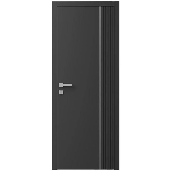 Двері міжкімнатні Ваші Двері Charm 11 Графіт сірий молдинг  