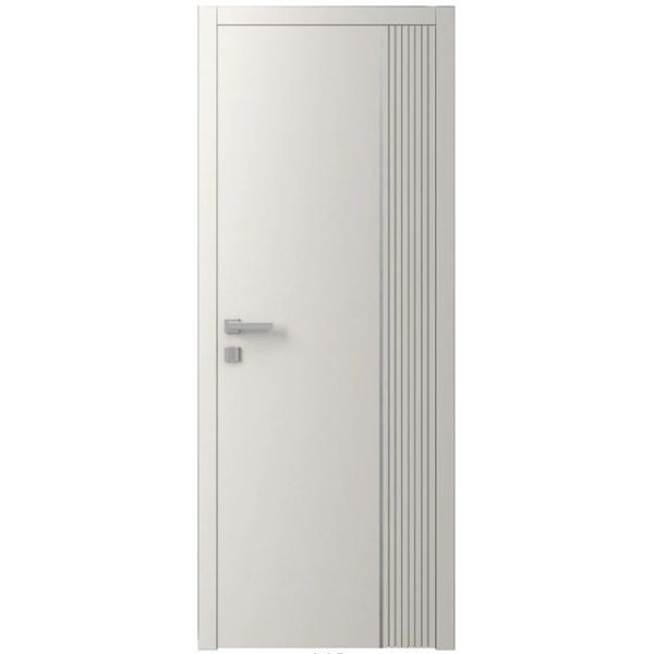 Двері міжкімнатні Ваші Двері Charm 11 Крем сірий молдинг   