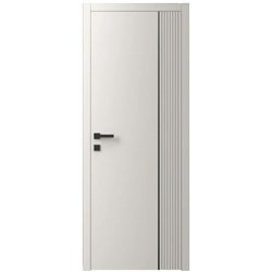 Двері міжкімнатні Ваші Двері Charm 11 Крем  чорним молдингом