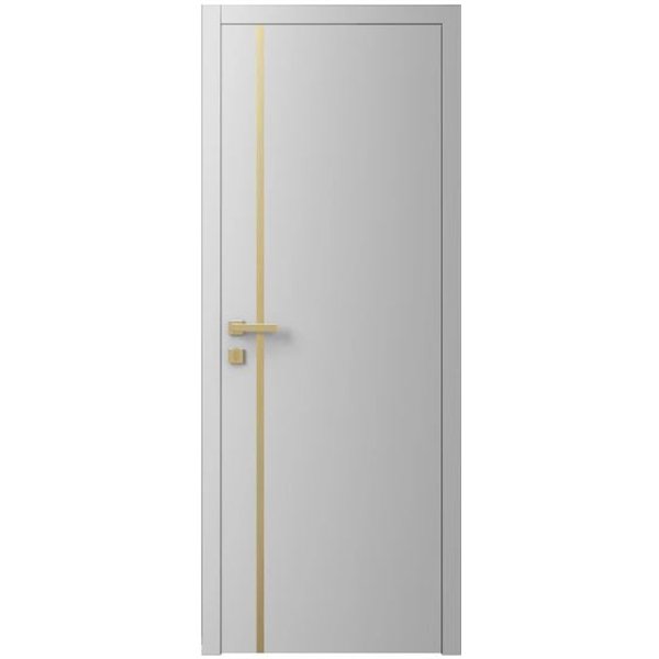 Двері міжкімнатні Ваші Двері Charm 2 NCS S 2002-B50G золотий молдинг 