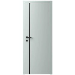 Двері міжкімнатні Ваші Двері Charm 2 NCS S 2002-B50G чорним молдингом