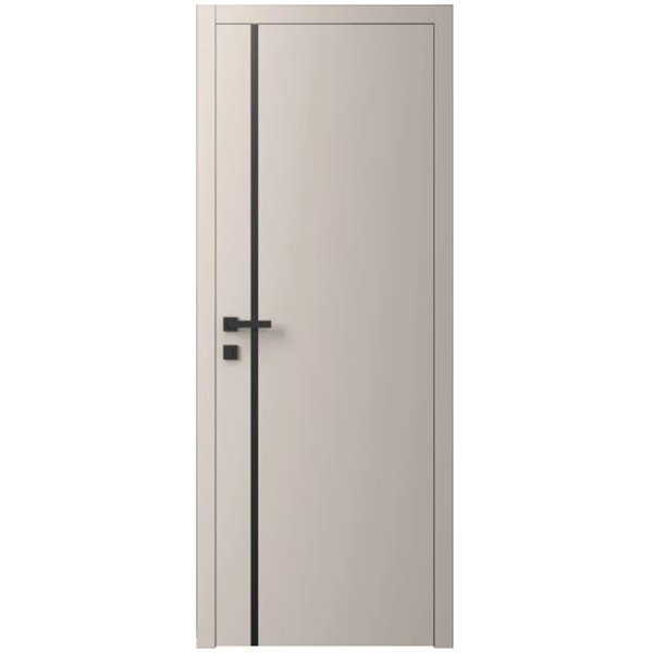 Двері міжкімнатні Ваші Двері Charm 2 NCS S 2002-Y50R  чорним молдингом