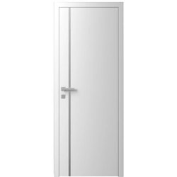 Двері міжкімнатні Ваші Двері Charm 2 БІЛИЙ сірий молдинг  