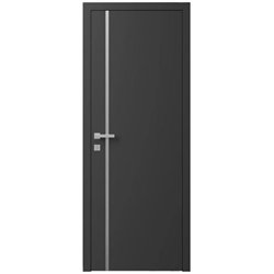 Двері міжкімнатні Ваші Двері Charm 2 Графіт сірий молдинг  