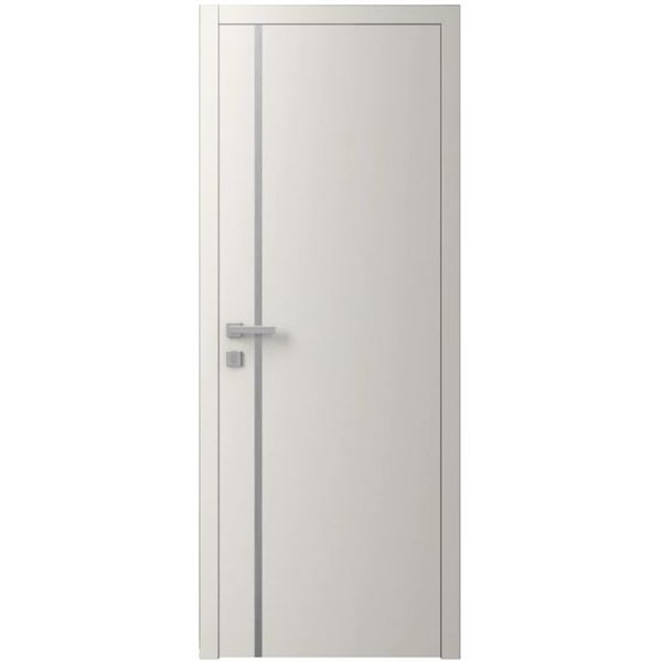 Двері міжкімнатні Ваші Двері Charm 2 Крем сірий молдинг  