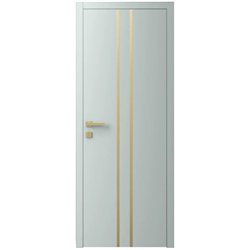 Двері міжкімнатні Ваші Двері Charm 3 NCS S 2002-B50G золотий молдинг