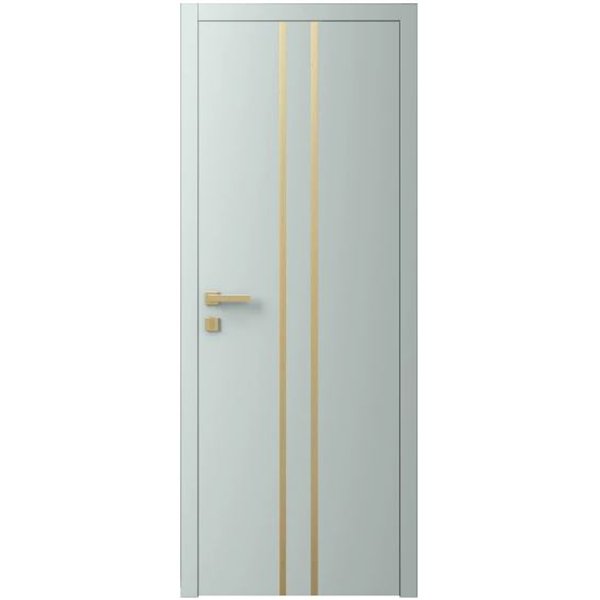 Двері міжкімнатні Ваші Двері Charm 3 NCS S 2002-B50G золотий молдинг