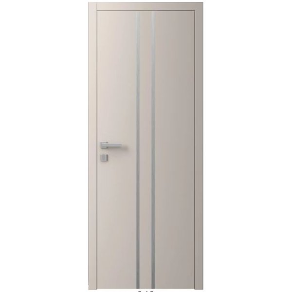 Двері міжкімнатні Ваші Двері Charm 3 NCS S 2002-Y50R сірий молдинг 