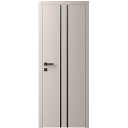 Двері міжкімнатні Ваші Двері Charm 3 NCS S 2002-Y50R  чорним молдингом