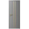 Двері міжкімнатні Ваші Двері Charm 3 RAL 7004 золотий молдинг
