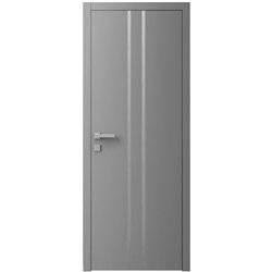 Двері міжкімнатні Ваші Двері Charm 3 RAL 7004 сірий молдинг  