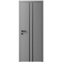 Двері міжкімнатні Ваші Двері Charm 3 RAL 7004  чорним молдингом