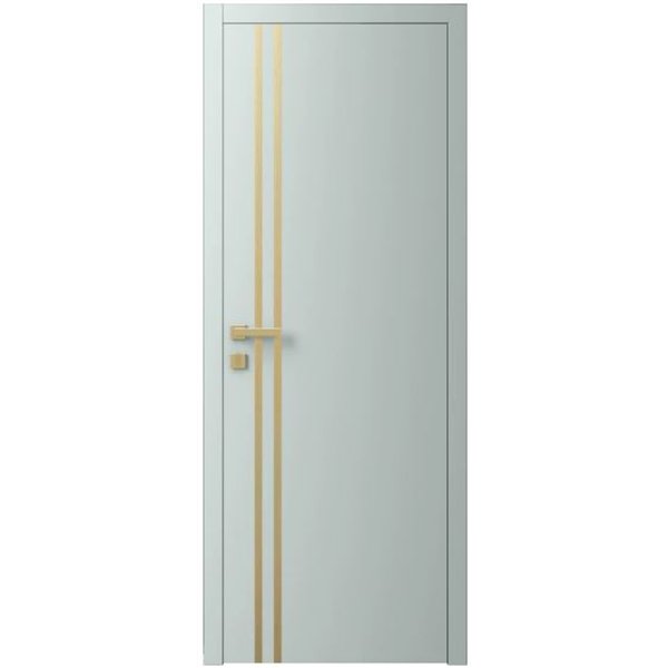 Двері міжкімнатні Ваші Двері Charm 4 NCS S 2002-B50G золотий молдинг