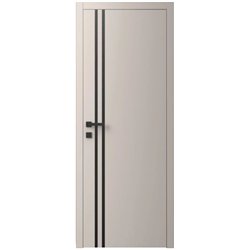 Двері міжкімнатні Ваші Двері Charm 4 NCS S 2002-Y50R  чорним молдингом