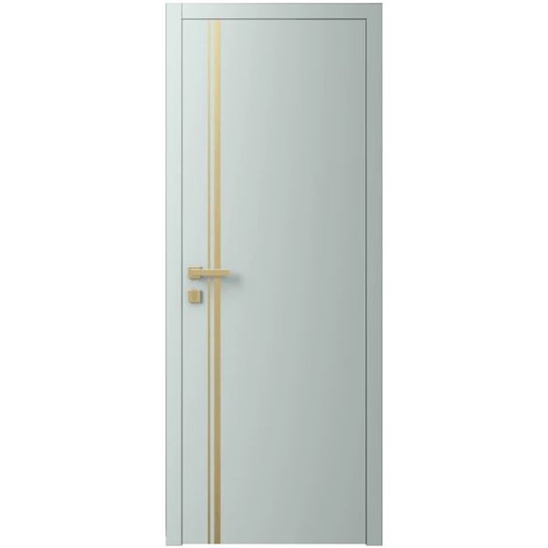 Двері міжкімнатні Ваші Двері Charm 5 NCS S 2002-B50G золотий молдинг