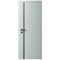 Двері міжкімнатні Ваші Двері Charm 5 NCS S 2002-B50G чорним молдингом