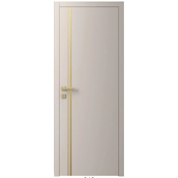 Двері міжкімнатні Ваші Двері Charm 5 NCS S 2002-Y50R золотий молдинг