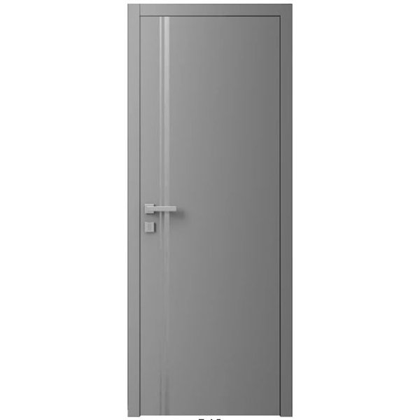 Двері міжкімнатні Ваші Двері Charm 5 RAL 7004 сірий молдинг 