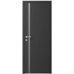 Двері міжкімнатні Ваші Двері Charm 5 Графіт сірий молдинг 