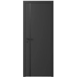 Двері міжкімнатні Ваші Двері Charm 5 Графіт чорним молдингом