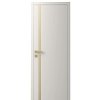Двері міжкімнатні Ваші Двері Charm 5 Крем золотий молдинг