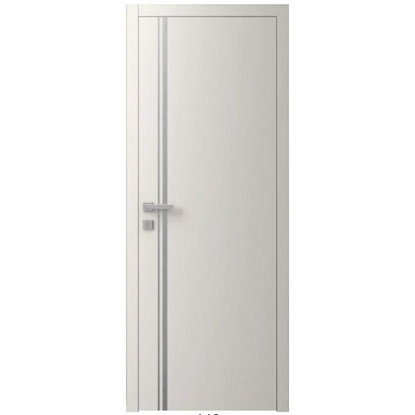 Двері міжкімнатні Ваші Двері Charm 5 Крем сірий молдинг 